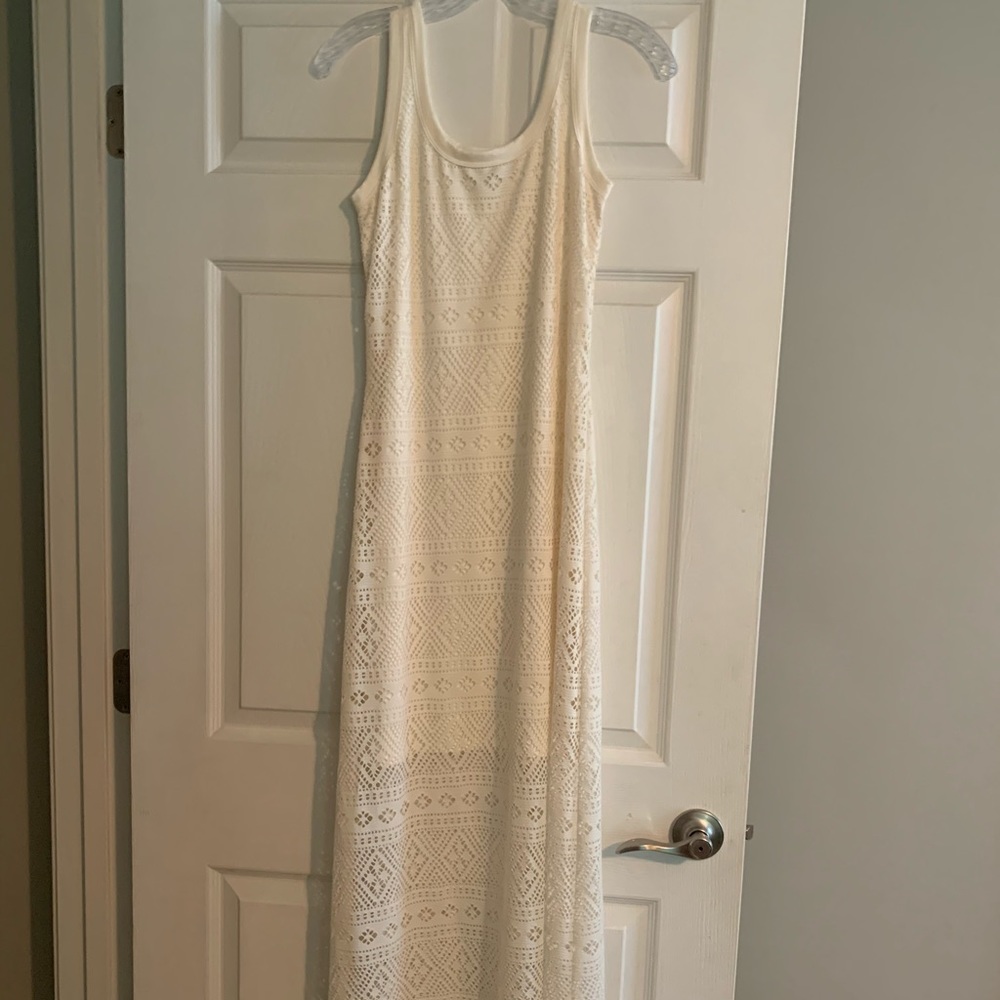 Karen Kane cream lace maxi dress